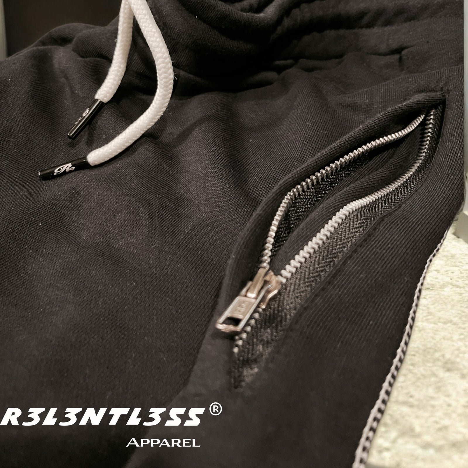 Black Shorts with zipper pockets 