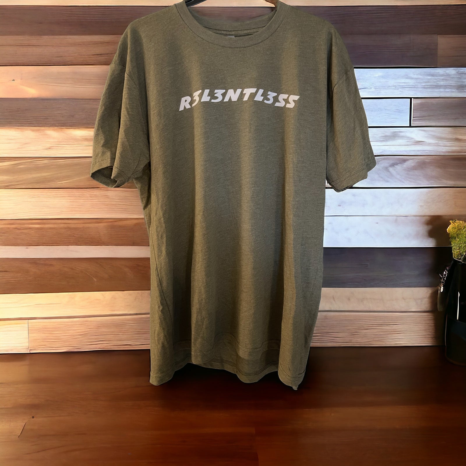 Tri-Blend T-Shirts Military Green Front View
